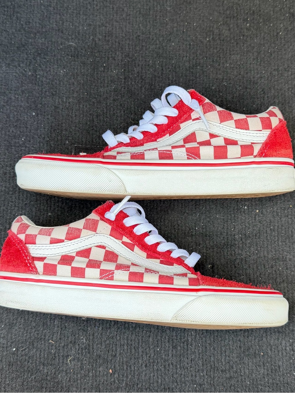 red checkered old school vans